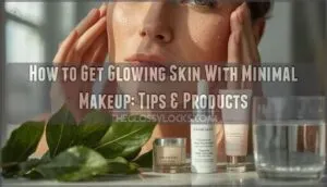 glowing skin with minimal makeup