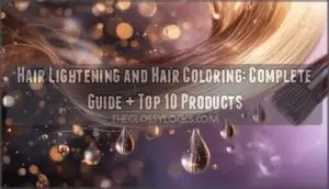 hair lightening and hair coloring