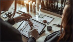 hair preparation and consultation