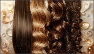hair texture—straight, wavy, curly, kinky