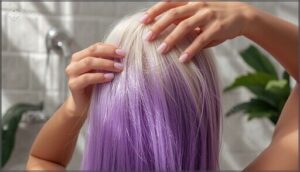 how long to leave purple shampoo on dry hair