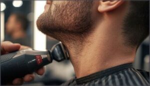 how to fade and blend the neckline