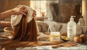 how to prep hair before masking