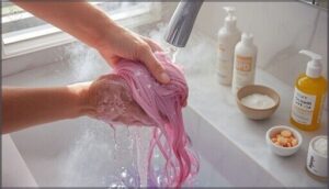 how to remove temporary hair dye