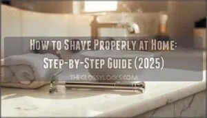 how to shave properly at home