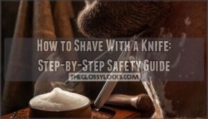 how to shave with a knife