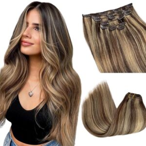 Human Hair Extensions Clip ins B079KFZTSM