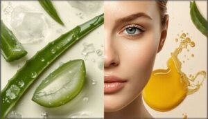 hydrating agents (aloe vera, jojoba oil)