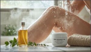 hydrating and preparing the skin