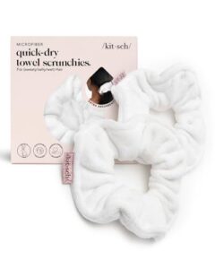 Kitsch Microfiber Hair Towel Scrunchies B07CKWGGHX