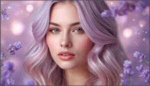lilac, lavender, and pastel pinks