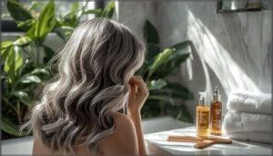 maintaining blended gray hair