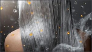 maintaining healthy, straightened gray hair