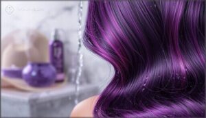maintaining purple hair