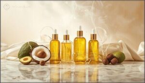 marula, coconut, avocado, and argan oils for hydration
