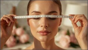 measuring cheekbone width measuring cheekbone width