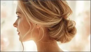 messy side bun for a relaxed look