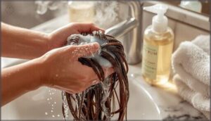 method 2: dish soap and regular shampoo