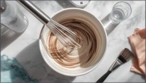 mixing dye correctly