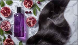 natural extracts (acai, pomegranate) for frizz control