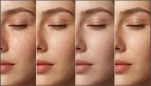 observing pore size and texture observing pore size and texture