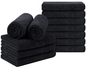Orighty Black Salon Towel, Pack B0BS3N5WGR