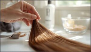 performing a strand test before application