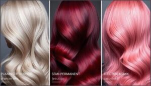permanent, semi-permanent, and temporary dyes
