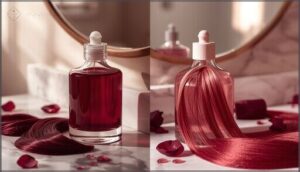 permanent vs. semi-permanent burgundy dyes