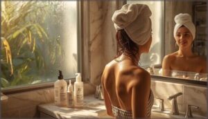 post-swim hair care routine