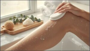 pre-shave cleansing and exfoliation