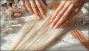 preparing hair for dye removal