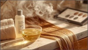 preparing hair for treatment