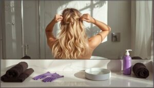 preparing your hair and workspace
