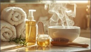 preparing your hair before detangling