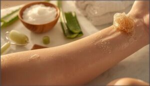 preparing your skin to wax stubble