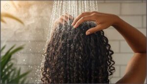 prepping and wetting the hair prepping and wetting the hair