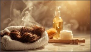 prepping hair for maximum absorption