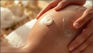 proper amount and massage technique