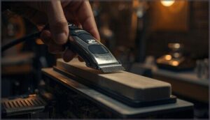 proper blade angle and pressure