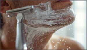 proper shaving direction and pressure