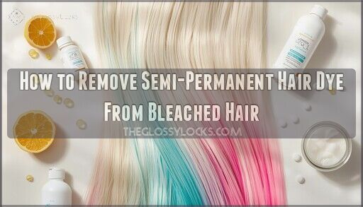 How to Remove Semi-Permanent Hair Dye From Bleached Hair