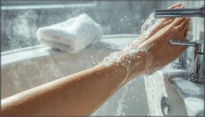 rinse and pat dry gently rinse and pat dry gently