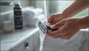 rinsing and caring for your razor during shave rinsing and caring for your razor during shave