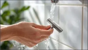 rinsing and cleaning the razor frequently rinsing and cleaning the razor frequently