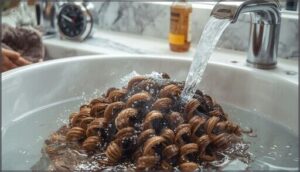 rinsing and final setting time