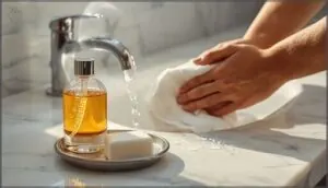 rinsing and post-shave care rinsing and post-shave care