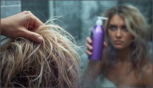 risks of applying purple shampoo to dry hair