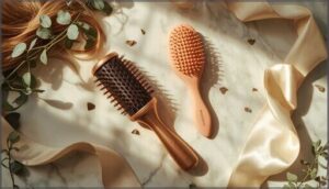 rounded brushes and scalp massagers