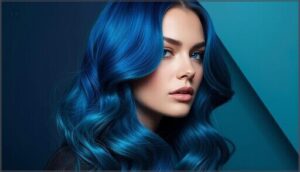 sapphire blue and teal